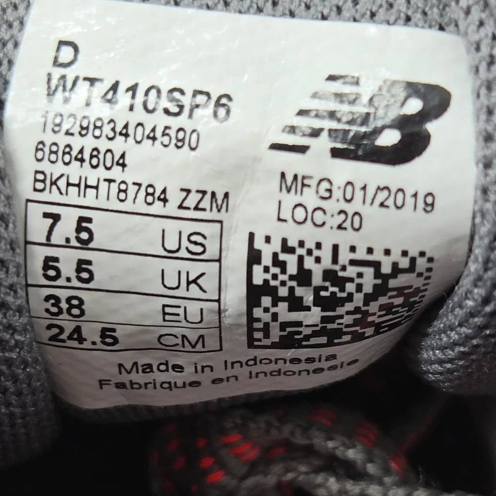 New Balance 410v6 Trail Running Shoes Womens‎ 7.5D Grey WT410SP6 All Terrain
